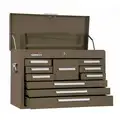 Kennedy Light Duty Top Chest with 10 Drawers; 12-1/8" D x 18-7/8" H x 26-1/8" W, Brown
