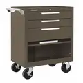 Kennedy Heavy Duty Rolling Tool Cabinet with 3 Drawers; 18" D x 35" H x 27" W, Brown