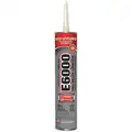 E-6000 Clear 10.2 oz. Adhesive, 24 to 72 hr. Curing Time, 1 EA