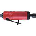 Chicago Pneumatic Front Exhaust Straight Air Die Grinder, 1/4" Collet, 30,000 rpm Free Speed, 0.3 HP