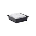 12 gal. Universal, Cellulose Filled Absorbent Pillow In Pan, Black/Gray