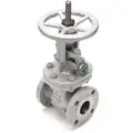 Newco Class 150 150# Flanged Outside Stem and Yoke Gate Valve, Inlet to Outlet Length: 9", Pipe Size: 4"