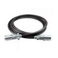 Grote 15 ft. 7-Way Non-ABS Cord, Straight, Black Jacketed PVC Insulated