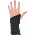Condor Wrist Support: Ambidextrous, S Ergonomic Support Size, Black, Fits 5-1/2 to 6-1/2 in
