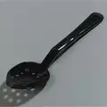 11"L Polycarbonate 1.50 oz. Perforated Serving Spoon, Black