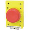 Rees Emergency Stop Push Button, Type of Operator: 57mm Mushroom Plunger, Size: 57mm, Action: Momentary P