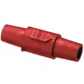 Hubbell 3R, 4X, 12 Taper Nose Double Connector, Female-Female, Red