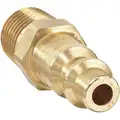 Coupler Plug,(m)npt,1/4,Brass