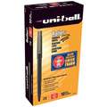 Uni-Ball Rollerball Pens, Pen Tip 0.5 mm, Barrel Material Plastic, Barrel Color Red, Pen Grip None