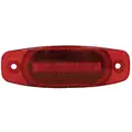 Peterson 130-25R Rectangular Replacement Lens; Red