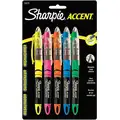 Sharpie Accent Original Highlighter Set with Chisel Tip, Fluorescent Green, Fluorescent Orange, Fluorescent Pink, F