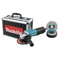Angle Grinder, 4-1/2" Wheel Dia., 7 Amps, 120VAC, 10,000 No Load RPM, Paddle Switch