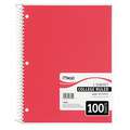 Mead Notebook: 8 in x 11 in Sheet Size, College, White, 100 Sheets, 0% Recycled Content, Assorted