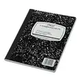 Mead Notebook: 7-1/2 in x 9-3/4 in Sheet Size, Legal, White, 100 Sheets, 0% Recycled Content, Black
