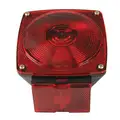 Peterson Stop/Turn/Tail Lamp with License Light, Incandescent, Rectangular Red, 12 V, M440L