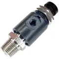 1/8" x #10-32 Manual Air Control Valve with 3-Way, 2-Position Air Valve Type