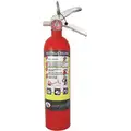 2-1/2 lb., ABC Class, Dry Chemical Fire Extinguisher; 15 ft. Range Max., 10 sec. Discharge Time