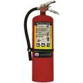 10 lb., ABC Class, Dry Chemical Fire Extinguisher; 20 ft. Range Max., 21-7/64 sec. Discharge Time
