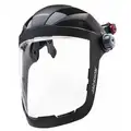 Jackson Safety Faceshield Assembly: Clear, Anti-Fog, Polycarbonate, 9" Visor Height