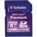 Verbatim Premium SDHC Memory Card, 4 GB