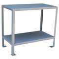Fixed Height Work Table, Steel, 18" Depth, 30" Height, 36" Width, 2,000 lb Load Capacity
