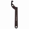 Westward Adjustable Pin Spanner Wrench, Side, Alloy Steel, Black Oxide, Pin Diameter 1/8 in