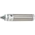 1-1/16" Air Cylinder Bore Dia. with 1/2" Stroke Stainless Steel , Nose Mounted Air Cylinder