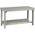 Leveling Feet Workbench, Steel, 36" Depth, 27" to 41" Height, 72" Width, 4000 lb. Load Capacity