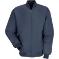 Red Kap Jacket, 65% Polyester/35% Cotton, Navy, Zipper Closure Type, M, Men's