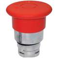Dayton Metal Push Button Operator, Type of Operator: 40mm Mushroom Head, Size: 22mm, Action: Maintained Pus