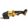 Dewalt Angle Grinder: 4 1/2 in_6 in Wheel Dia, Trigger, without Lock-On, Brushless Motor, (1) Bare Tool