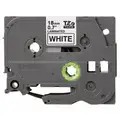 Indoor/Outdoor PET Label Tape Cartridge, Black/White, 3/4in. W x 26 ft. 4