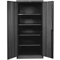 Hallowell Commercial Storage Cabinet, Black, 72" H X 36" W X 18" D, Assembled