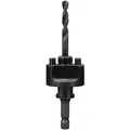 Milwaukee High Speed Steel Quick Change Hole Saw Arbor, Hex, 1/4" dia. x 3-1/2" L Pilot Drill Size