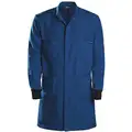 Blue Nomex Men's Flame-Resistant Lab Coat, S, 4.5 oz, Number of Inside Pockets 0