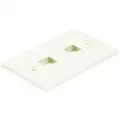 Monoprice Ivory Wall Plate, Plastic, Number of Gangs: 1, Cable Type: Blank, Keystone