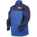 Miller Electric Royal/Navy 100% Cotton INDURA Welding Jacket, Size: Large, 30" Length