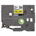 Indoor/Outdoor PET Label Tape Cartridge, Black/Yellow, 45/64"W x 26 ft. 4