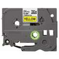 Indoor/Outdoor PET Label Tape Cartridge, Black/Yellow, 29/32"W x 26 ft. 4
