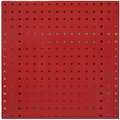 Square Hole Pegboard,24x24,Red,