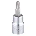 Socket Bit, Insert Length 7/8", Replaceable Insert No, SAE, Tip Size #3, Tip Style Phillips