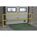 Ps Doors Single Opening Loading Dock Safety Gate, 43.32" Gate Height, 11 to 13 ft. Opening Width, Manual