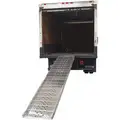 Heavy Duty Ramps Non-Skid, Aluminum Walk Ramp with Hook End; 1500 lb. Load Capacity, 12 ft. L x 26" W