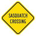Traffic Sign: 12 in x 12 in Nominal Sign Size, Aluminum, 0.063 in, Diamond