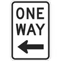 Lyle Traffic Sign: 24 in x 18 in Nominal Sign Size, Aluminum, 0.080 in, R6-2L MUTCD, Engineer