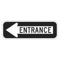 Lyle Exit Sign: 6 in x 18 in Nominal Sign Size, Aluminum, 0.080 in, Diamond