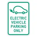 Lyle Electric Vehicle Parking Sign, Sign Legend High Efficiency Vehicle Parking Only, 18" x 12 in