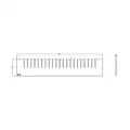 Divider: 4 1/2" Overall Ht, For 24" Drawer Wd/Dp, For 4 3/4" Drawer Ht