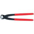 End Cutting Nippers: 8 3/4 in Overall Lg, For 0.09 in Max Wire Thick, Steel, Plastic