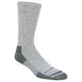Carhartt Socks: Crew, Men's, 12-1/2 to 15 Fits Shoe Size, Gray, Cotton, CARHARTT, XL, 3 PK